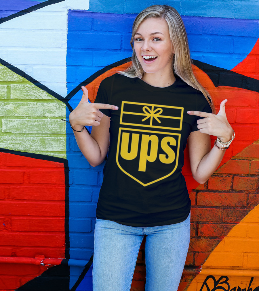 Fat Kid Deals UPS Logo Parody United Parcel Service T-Shirt