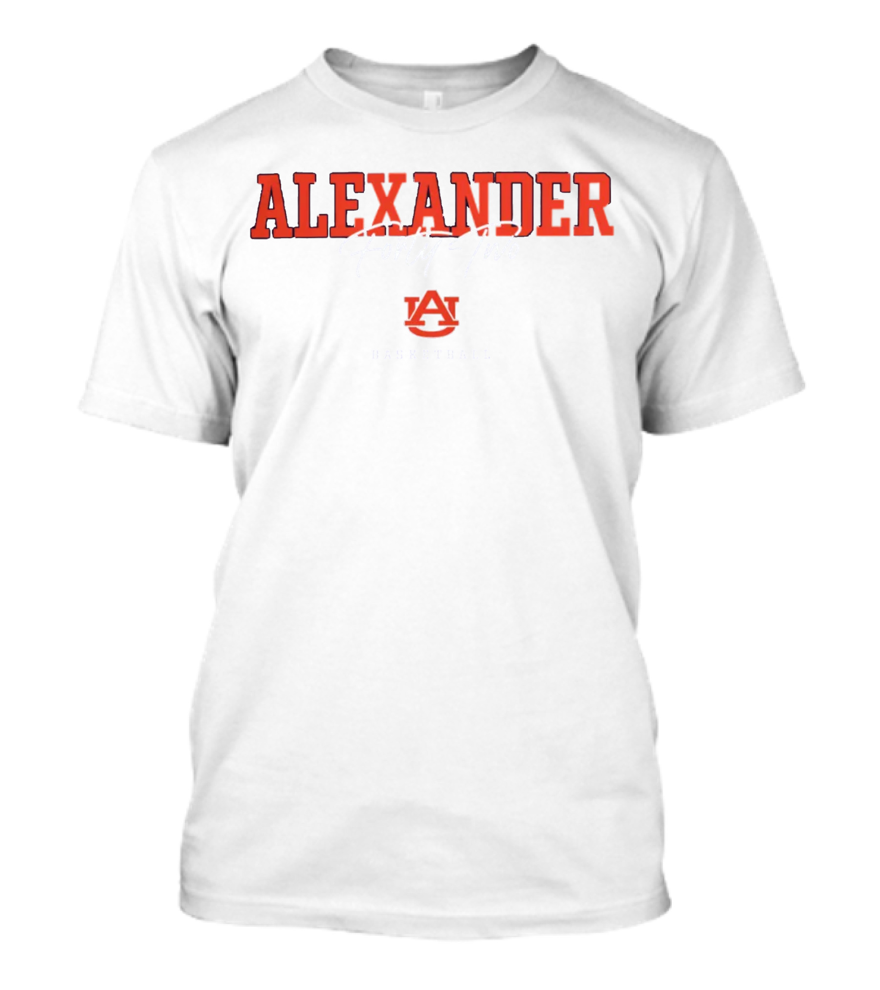 Alexander Forty-Two Auburn Basketball NIL Athlete Mens T-Shirt