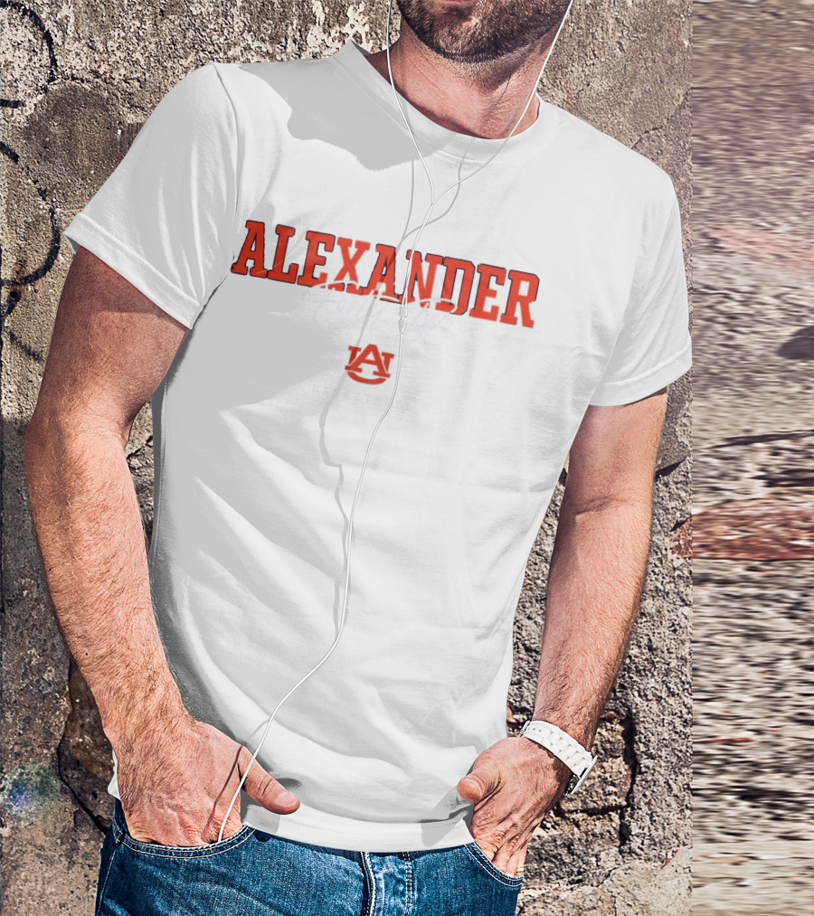 Alexander Forty-Two Auburn Basketball NIL Athlete Mens T-Shirt