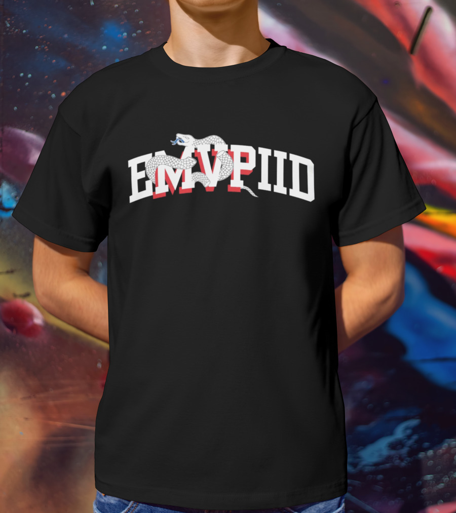 Philadelphia Joel Embiid Emvpiid Snake Typography T-Shirt