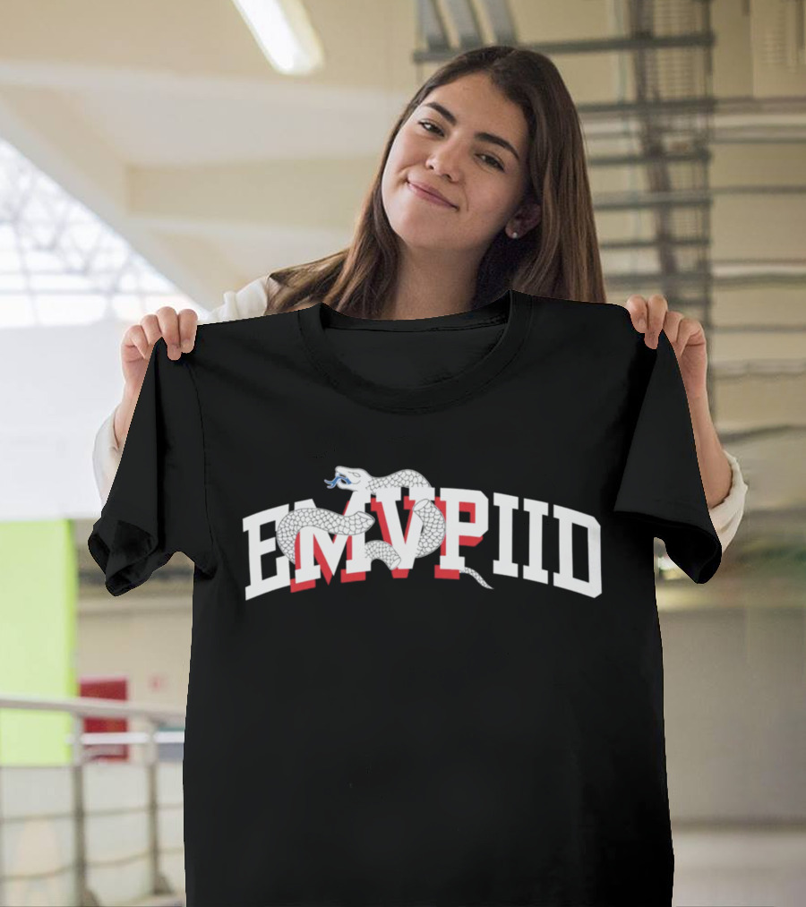 Philadelphia Joel Embiid Emvpiid Snake Typography T-Shirt