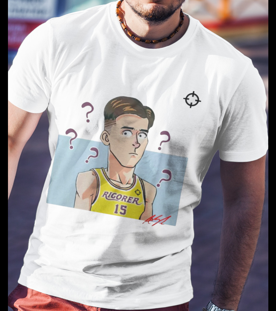 Austin Reaves Rigorer 15 Anime Style Player With Confused Expression T-Shirt