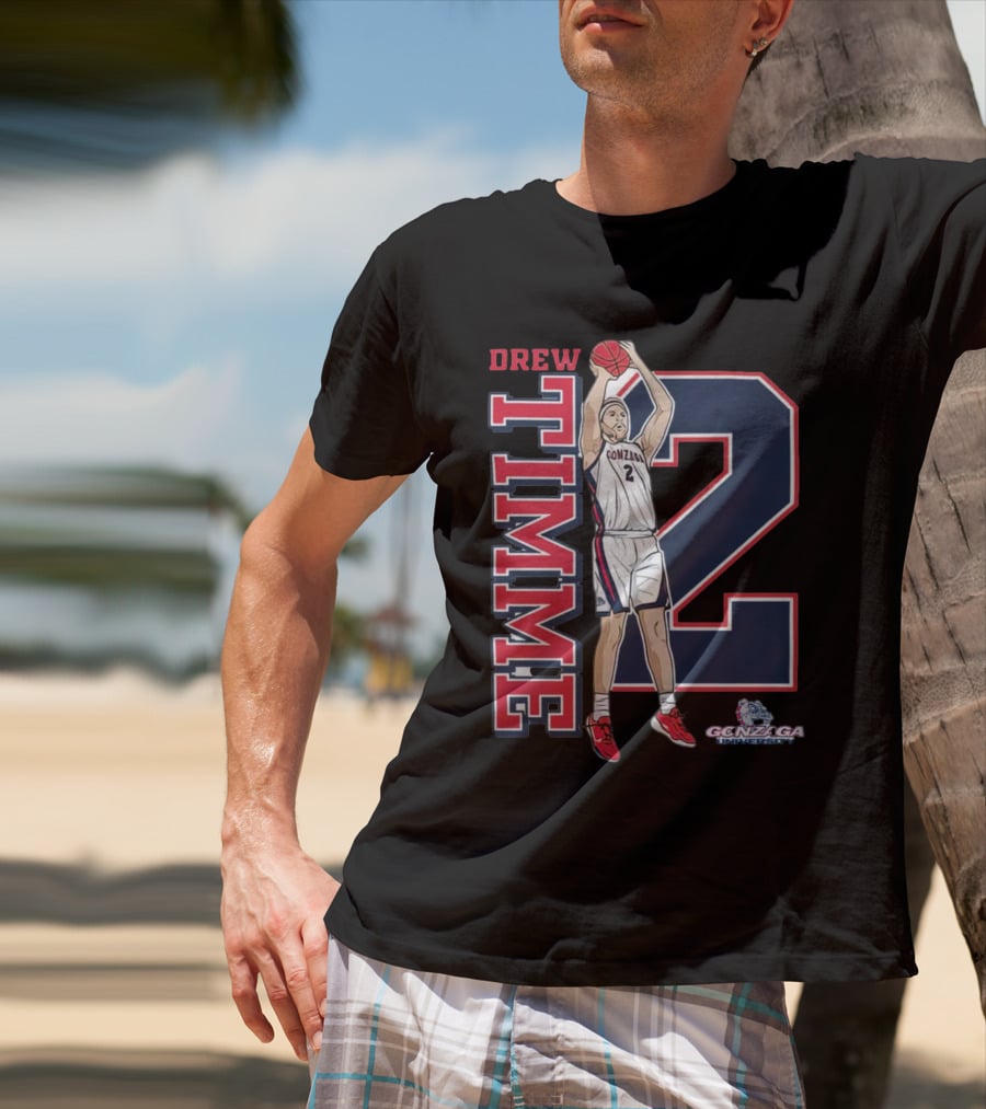 Drew Timme Gonzaga Basketball Number 2 Player Gonzaga University T-Shirt