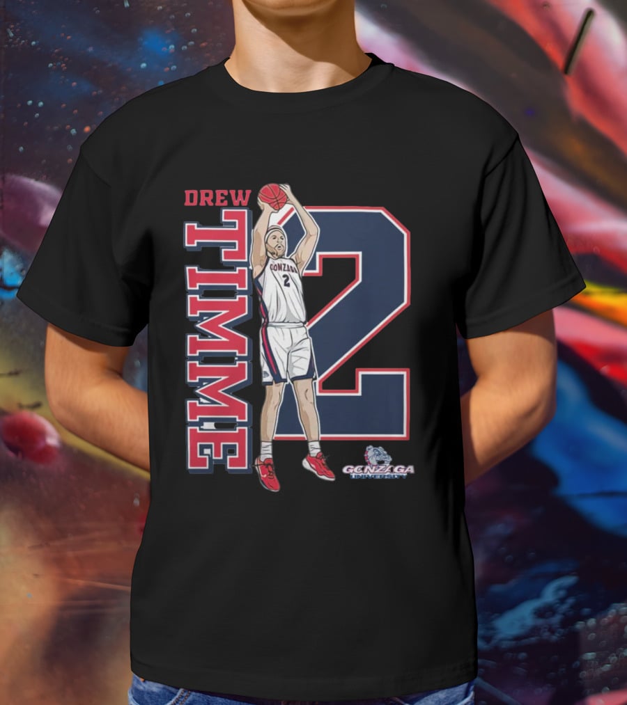 Drew Timme Gonzaga Basketball Number 2 Player Gonzaga University T-Shirt