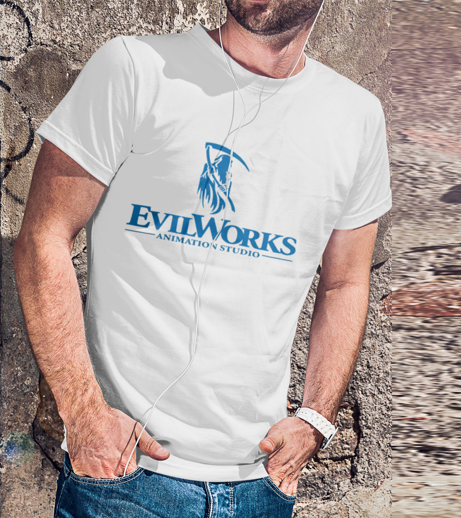 Evil Works Animation Studio Half Evil Shop T-Shirt