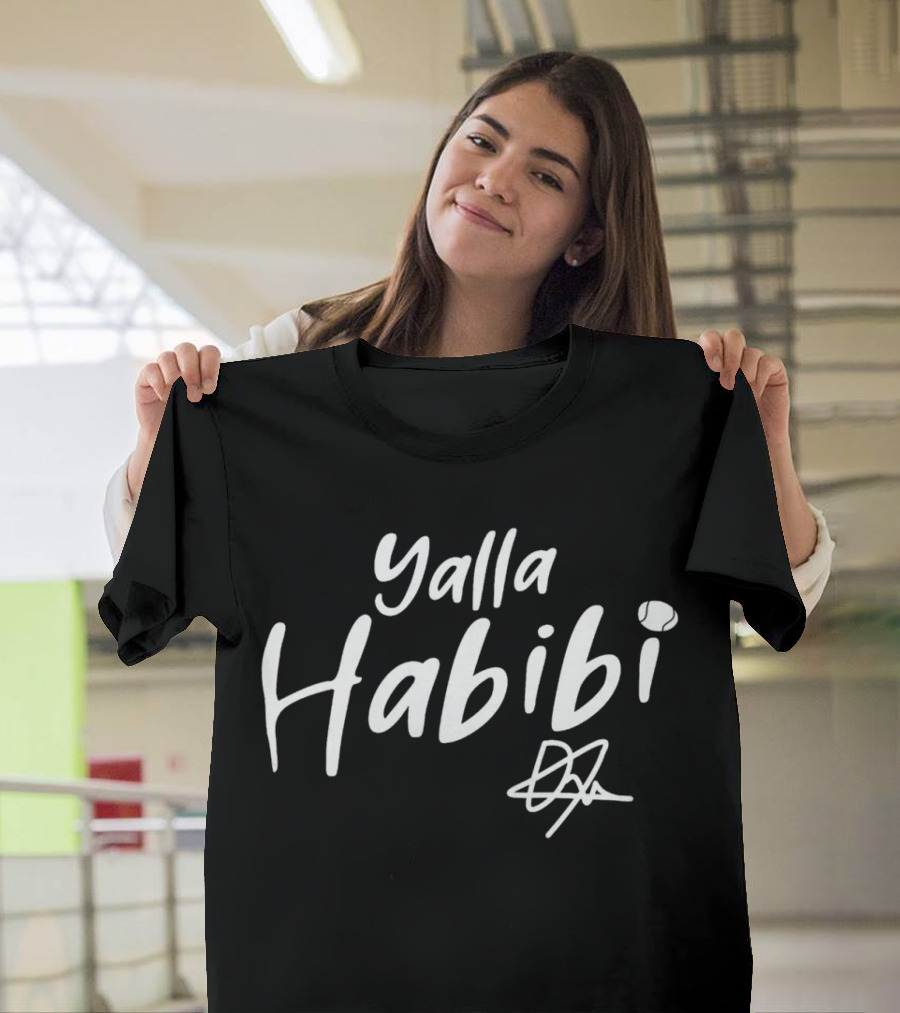 Ons Jabeur Yalla Habibi Tennis Ball Signature T-Shirt