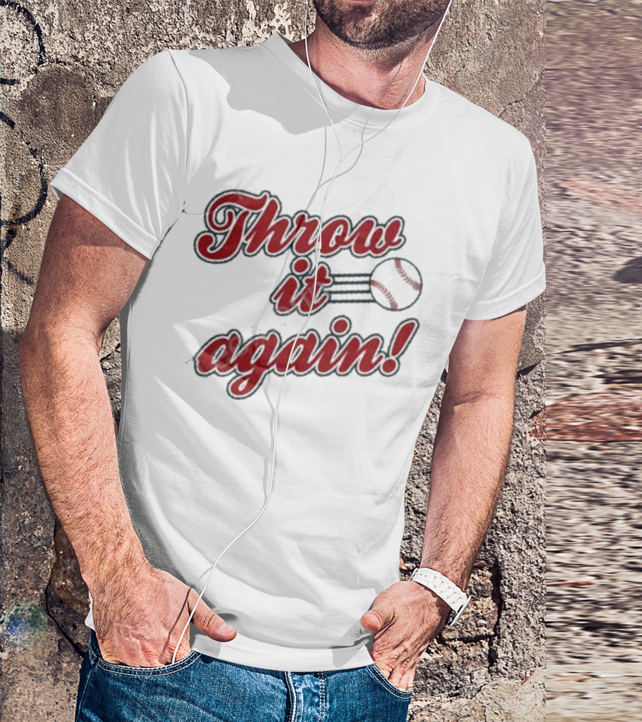 Sandra Golden Throw It Again Baseball T-Shirt