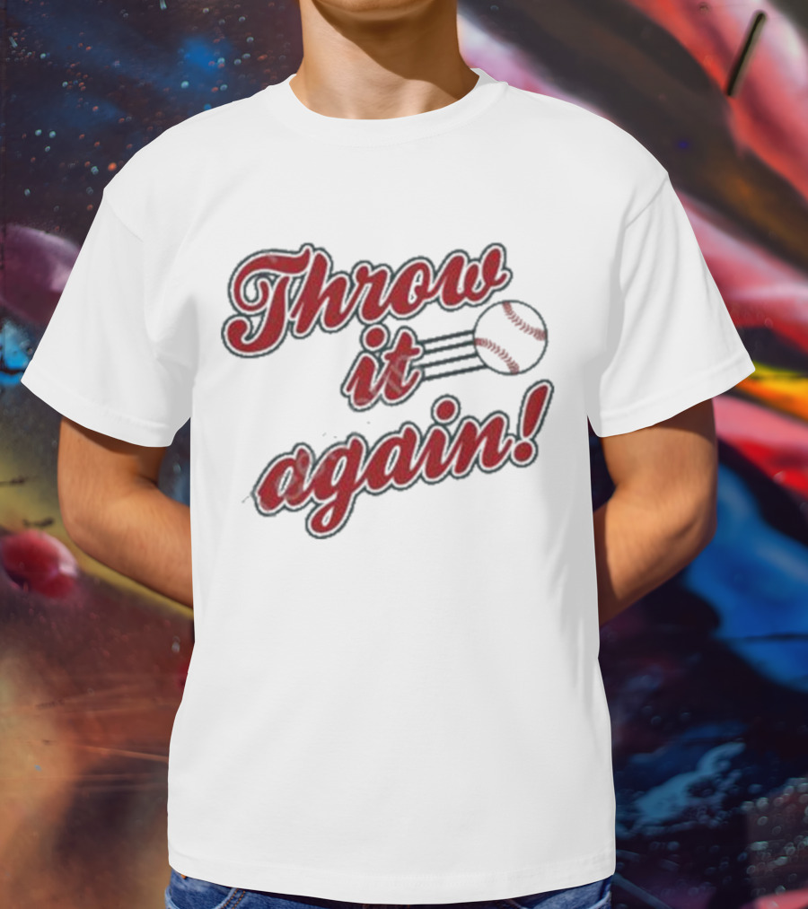 Sandra Golden Throw It Again Baseball T-Shirt