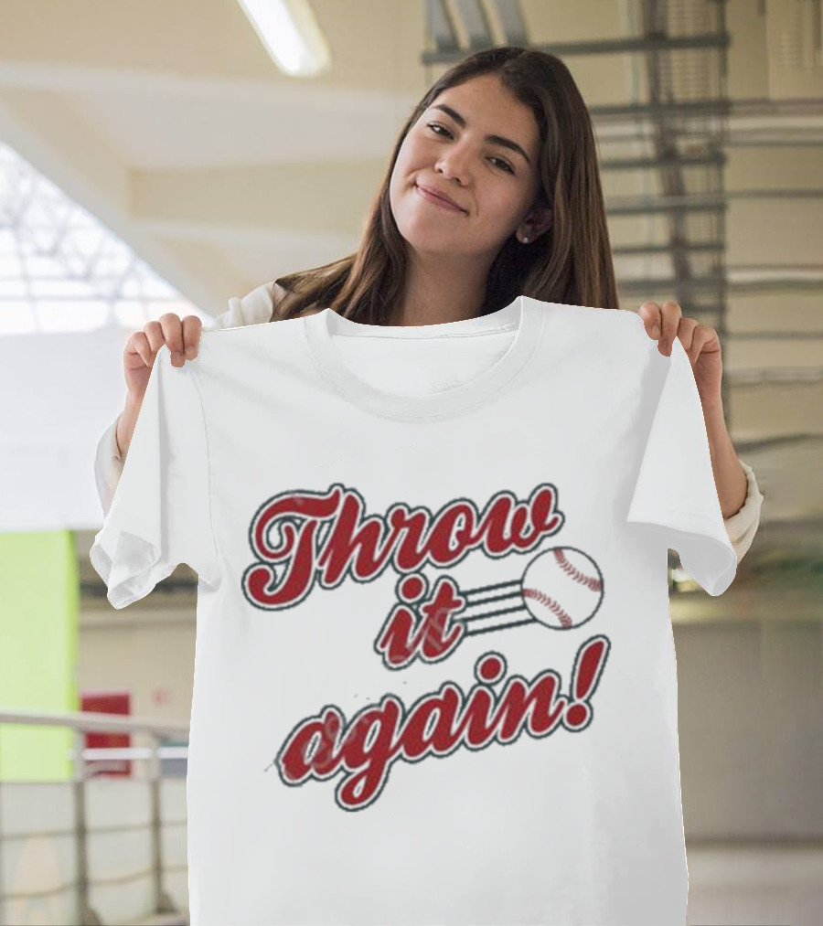 Sandra Golden Throw It Again Baseball T-Shirt