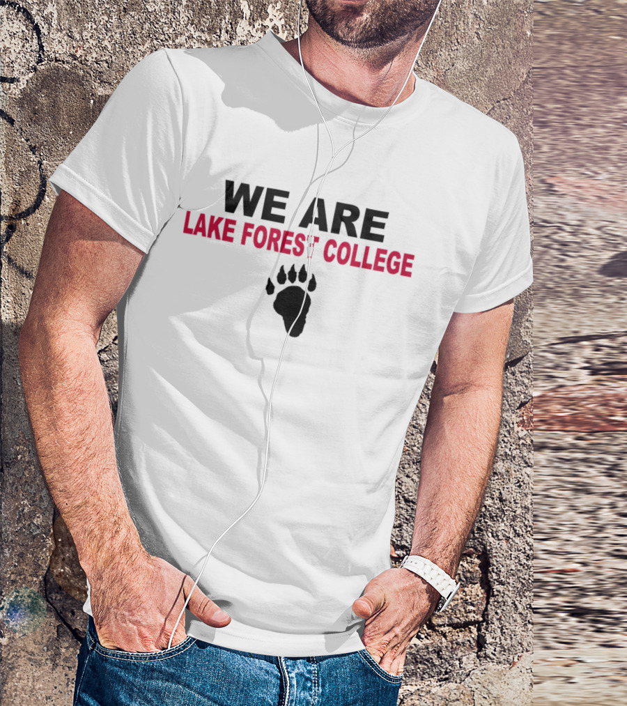 Sideline BSN Sports Store We Are Lake Forest College Bear Paw T-Shirt
