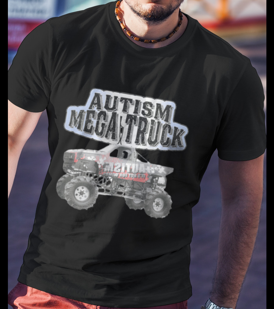 AUTISM MEGA TRUCK MONSTER TRUCK AUTISM AWARENESS T-Shirt