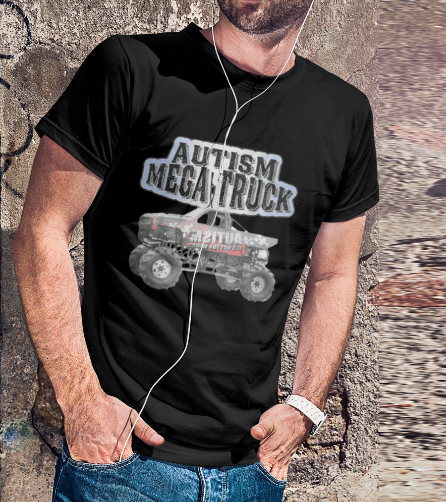 AUTISM MEGA TRUCK MONSTER TRUCK AUTISM AWARENESS T-Shirt