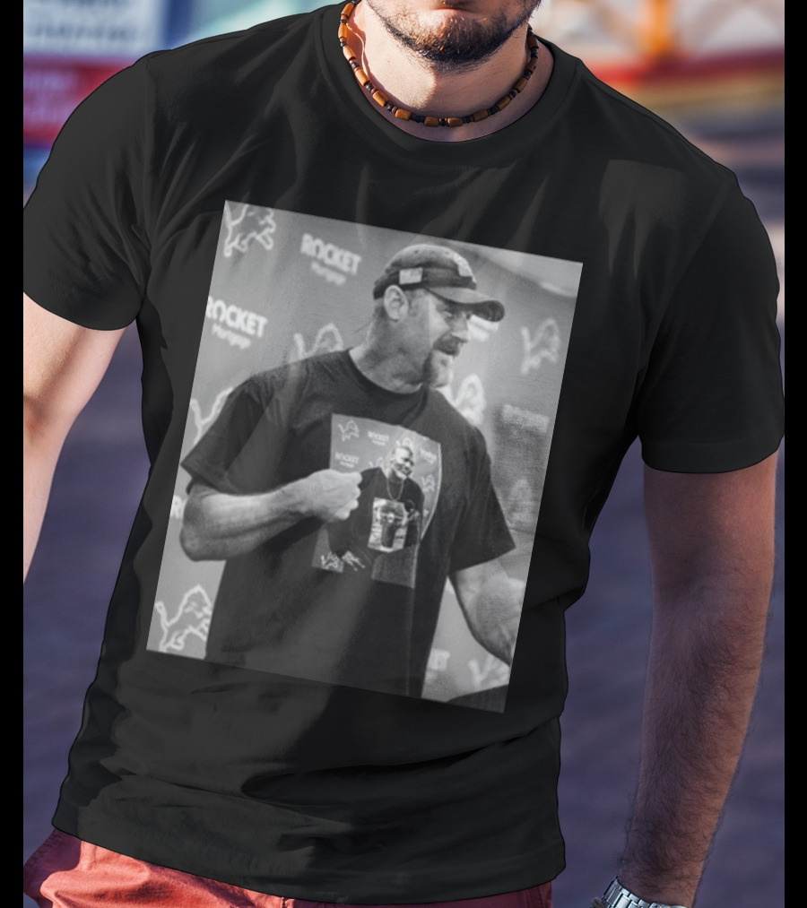 Rocket Mortgage Lions Press Conference Holmes Pulling Hilarious T-Shirt