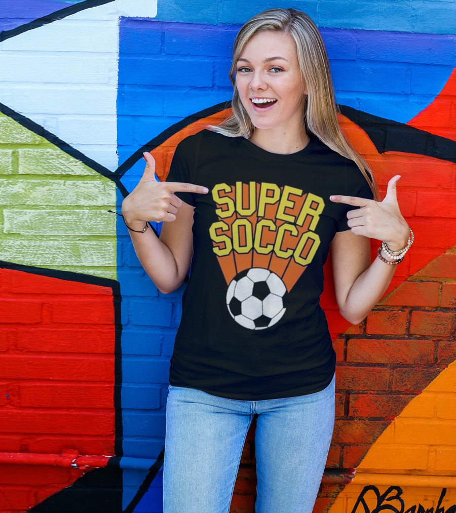 Super Socco Soccer Ball Burst T-Shirt