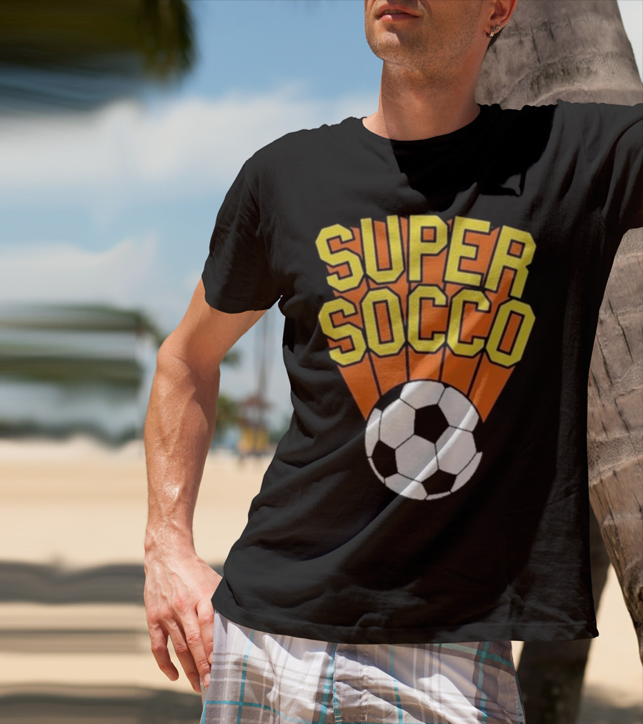 Super Socco Soccer Ball Burst T-Shirt