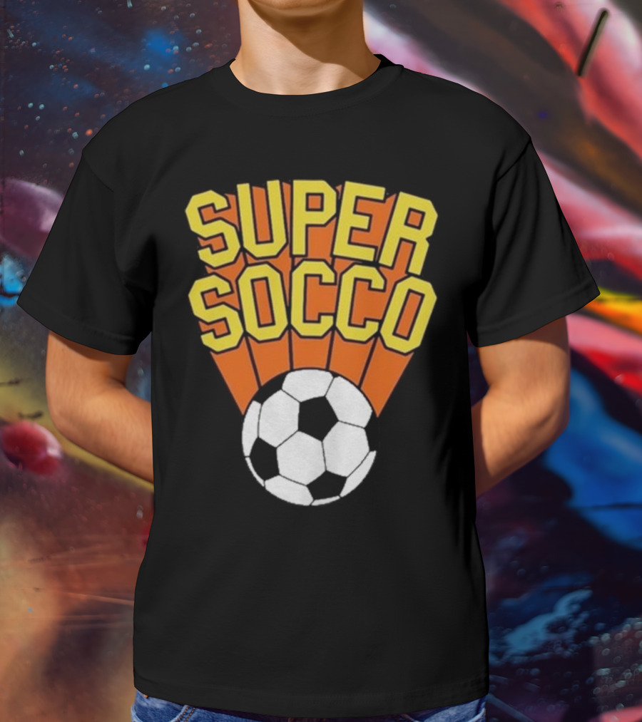 Super Socco Soccer Ball Burst T-Shirt