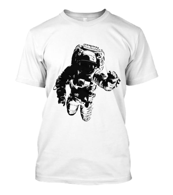 Astronomer Floating Astronaut Black T-Shirt