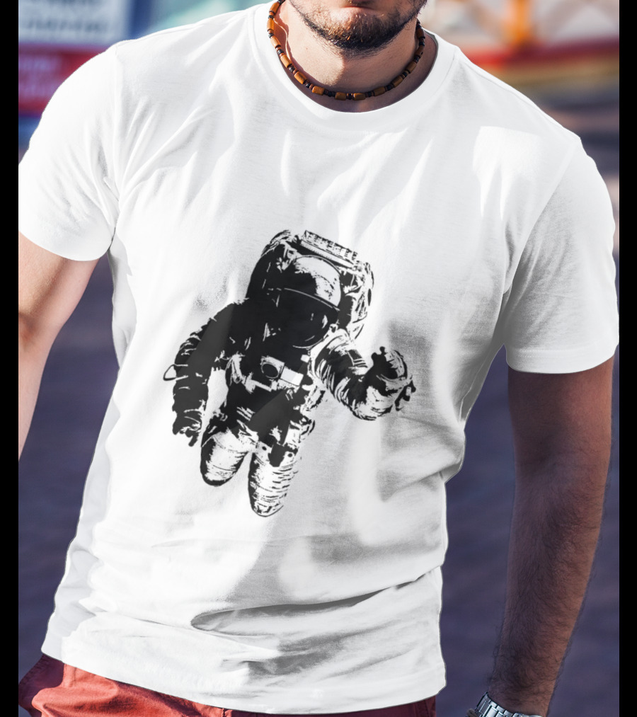 Astronomer Floating Astronaut Black T-Shirt
