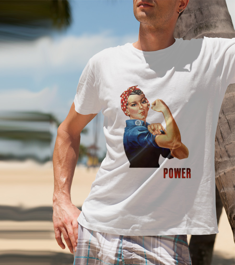 Rosie The Riveter Woman Power T-Shirt