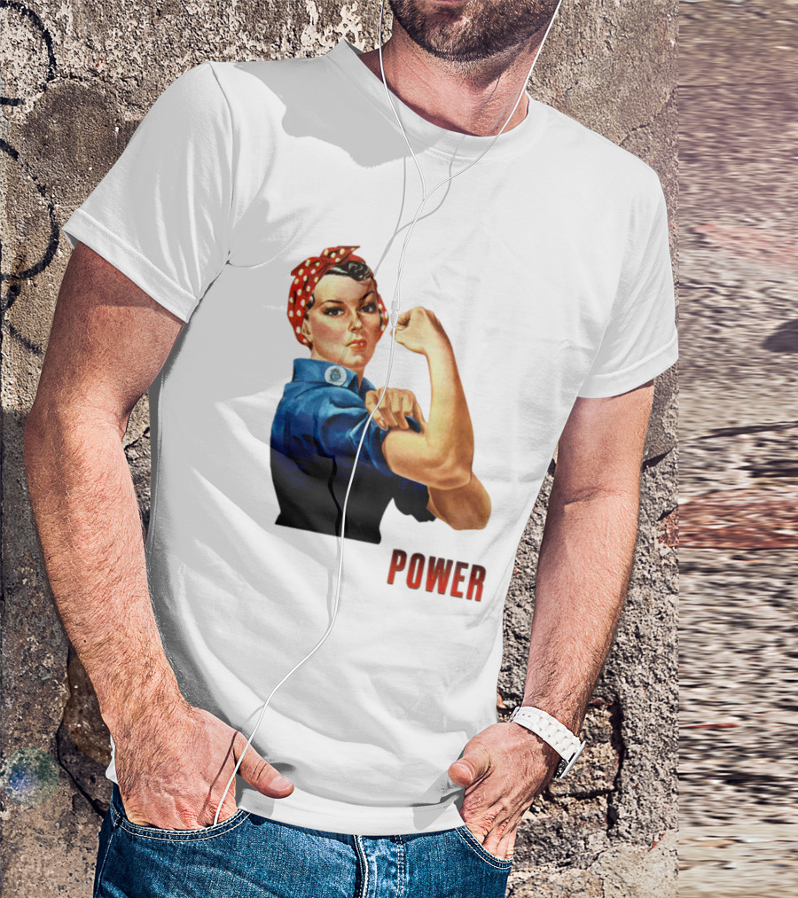 Rosie The Riveter Woman Power T-Shirt