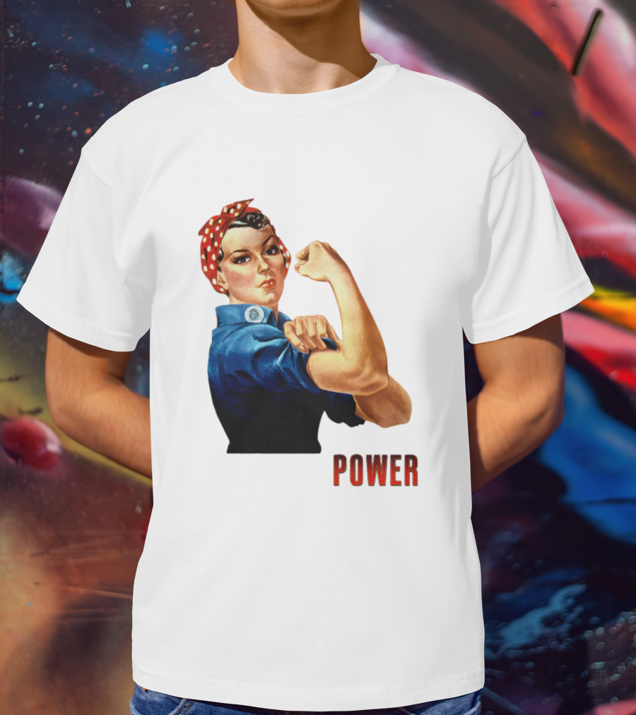 Rosie The Riveter Woman Power T-Shirt