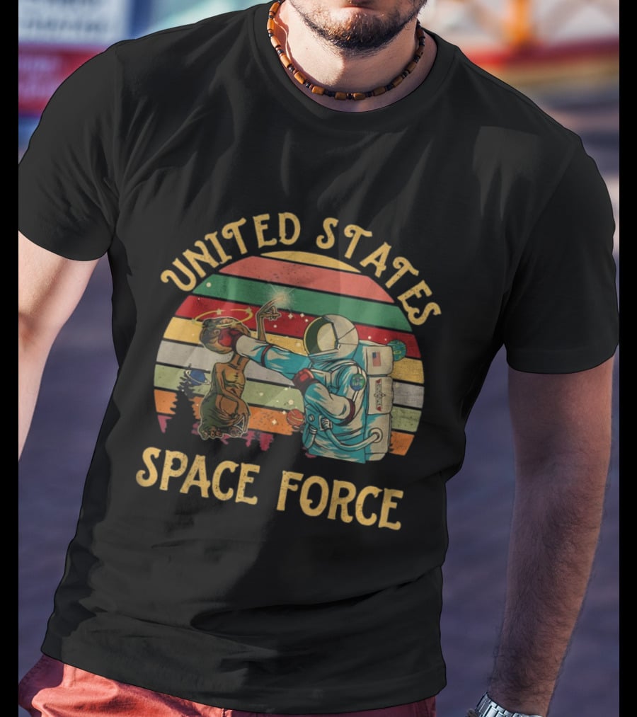 United States Space Force Alien Astronaut Encounter T-Shirt