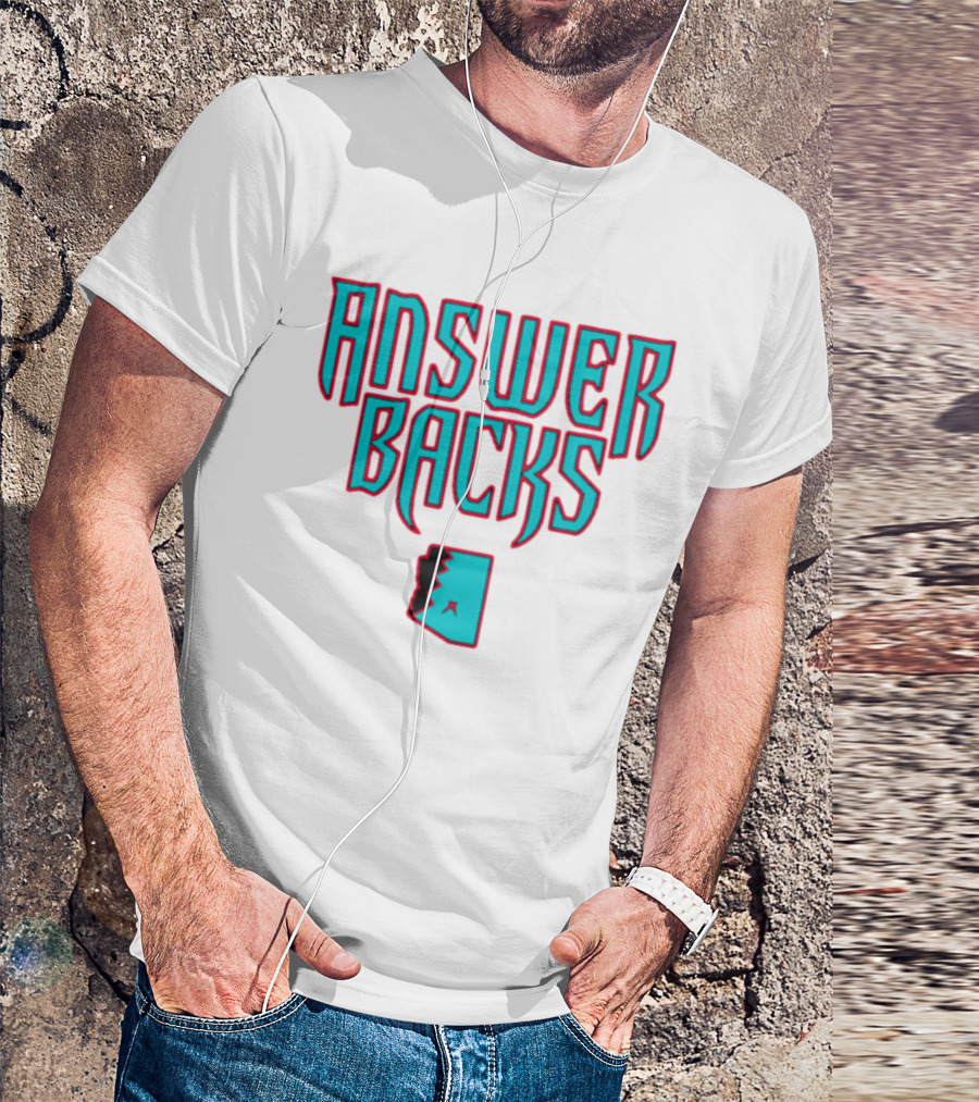 Arizona Answerbacks Answer Backs State Outline T-Shirt