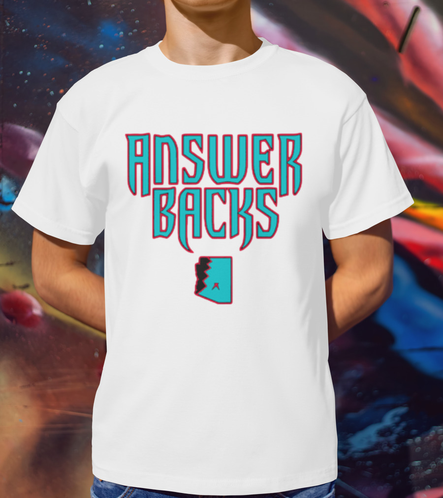 Arizona Answerbacks Answer Backs State Outline T-Shirt