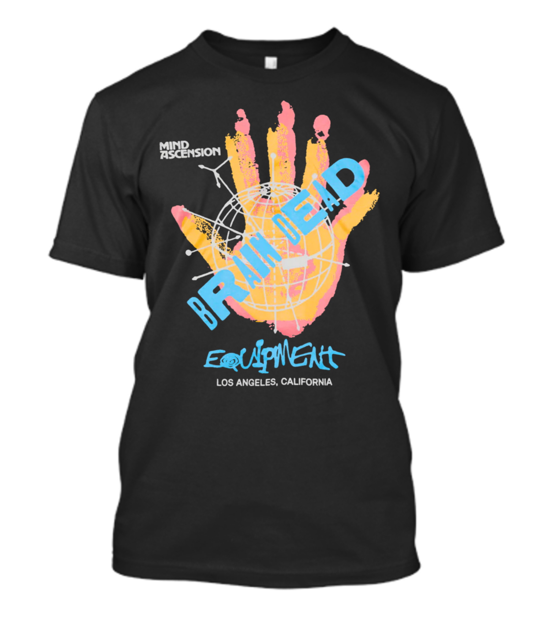 Brain Dead Equipment Mind Ascension Hand Los Angeles California T-Shirt