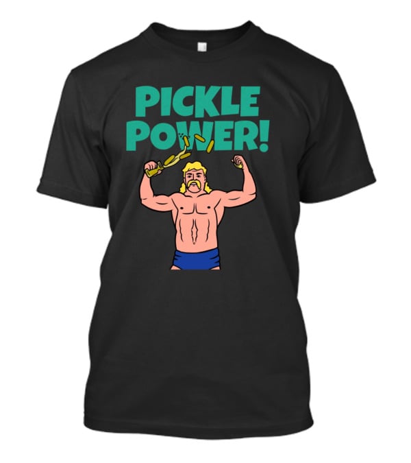 PICKLE POWER Strongman Warrior With Pickle Jar T-Shirt