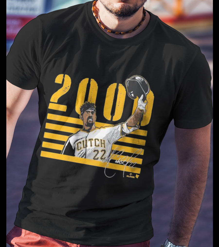 Pittsburgh Cutch 22 2000 Hits Celebration MLB Player T-Shirt