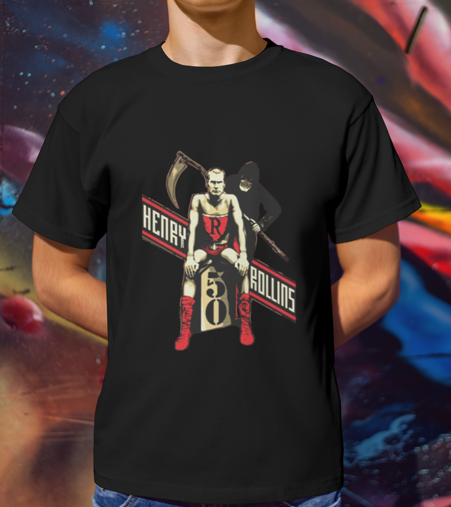 Henry Rollins Reaper 50 Red Boots T-Shirt