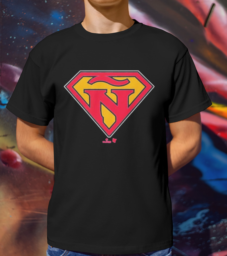Ronald Acuña Jr Super Ñ Red And Yellow Superman T-Shirt