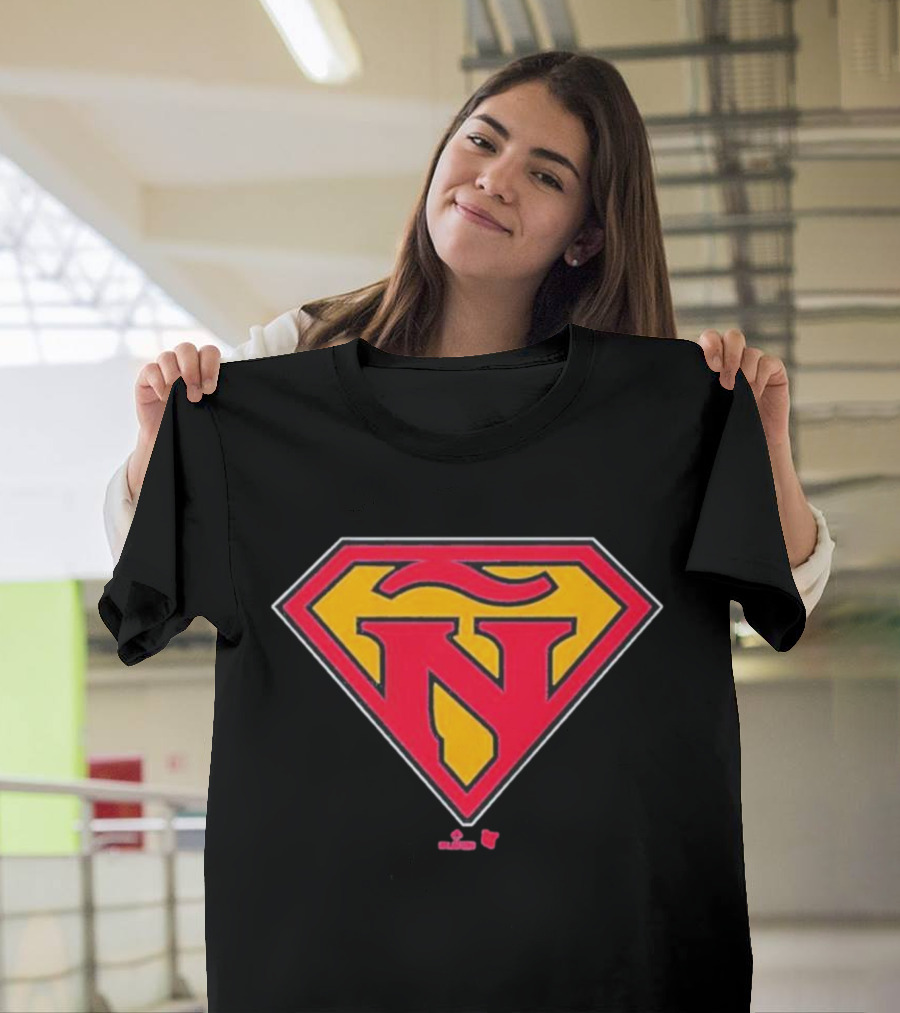 Ronald Acuña Jr Super Ñ Red And Yellow Superman T-Shirt