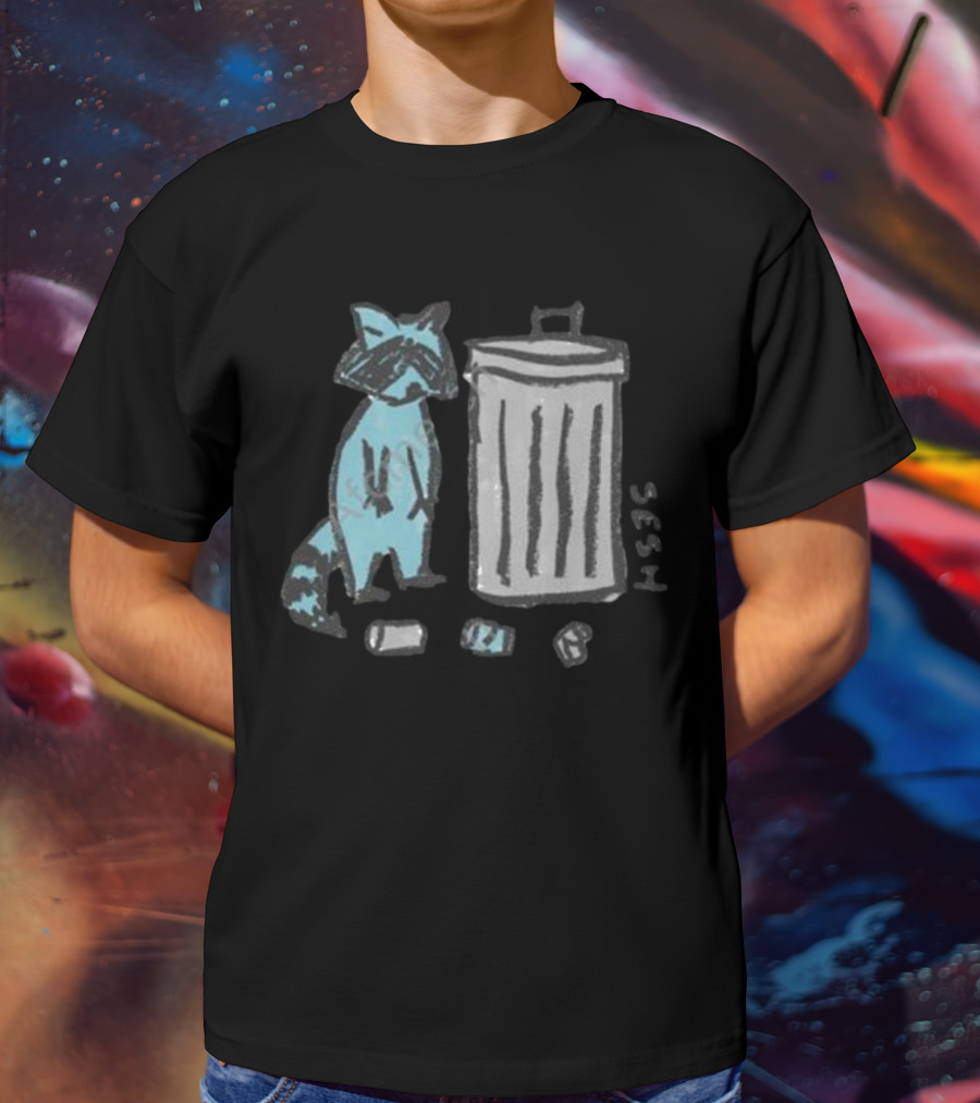 TeamSESH Kids Garbage Raccoon Trash Bin SESH T-Shirt