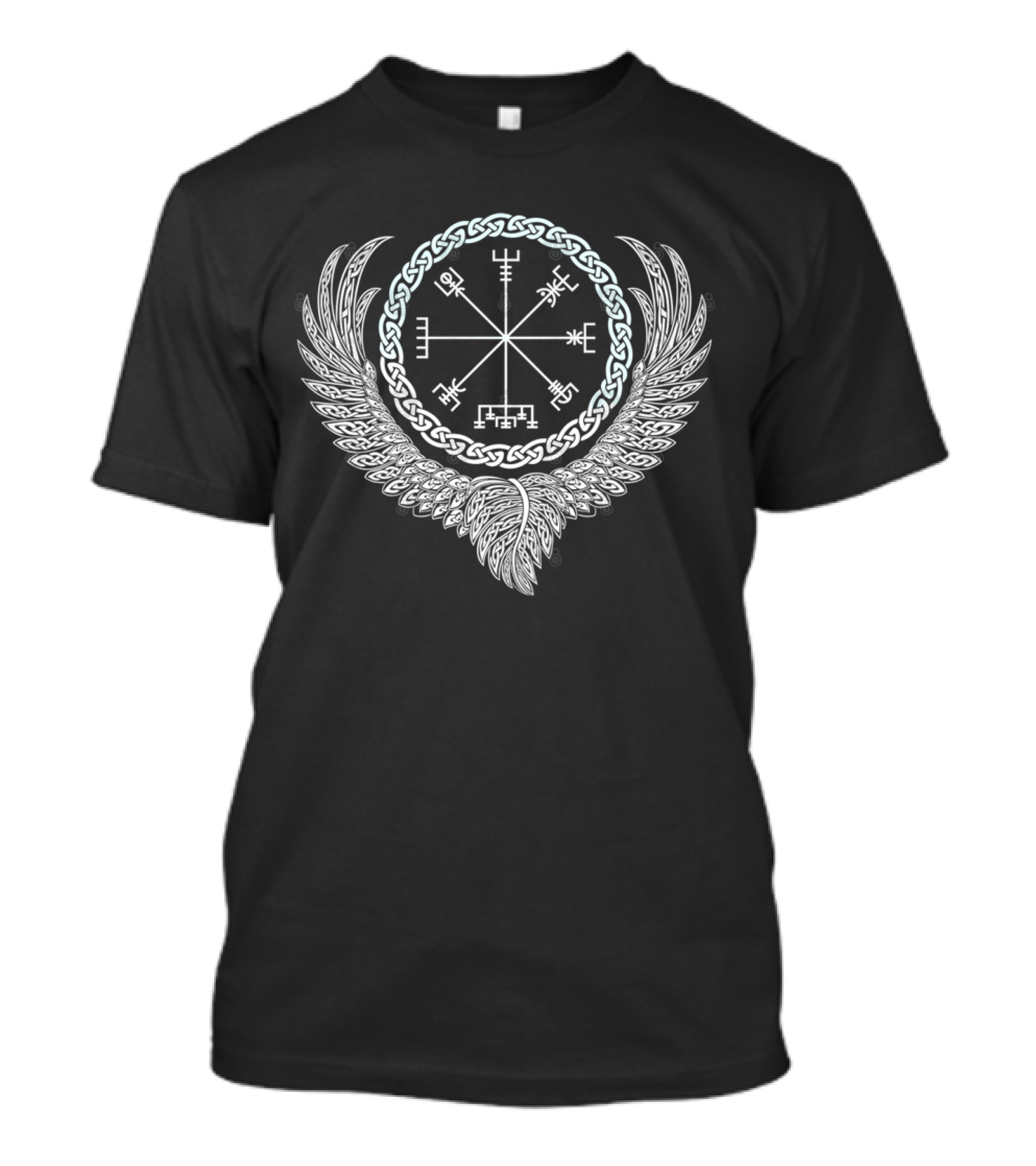 Celtic Raven's Wing Vegvisir Nordic T-Shirt