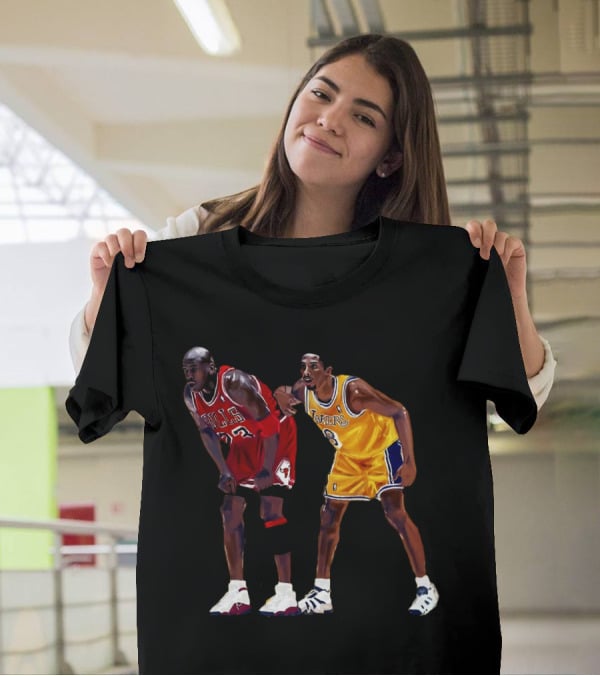 Bulls 23 Lakers 8 Iconic Basketball Legends T-Shirt