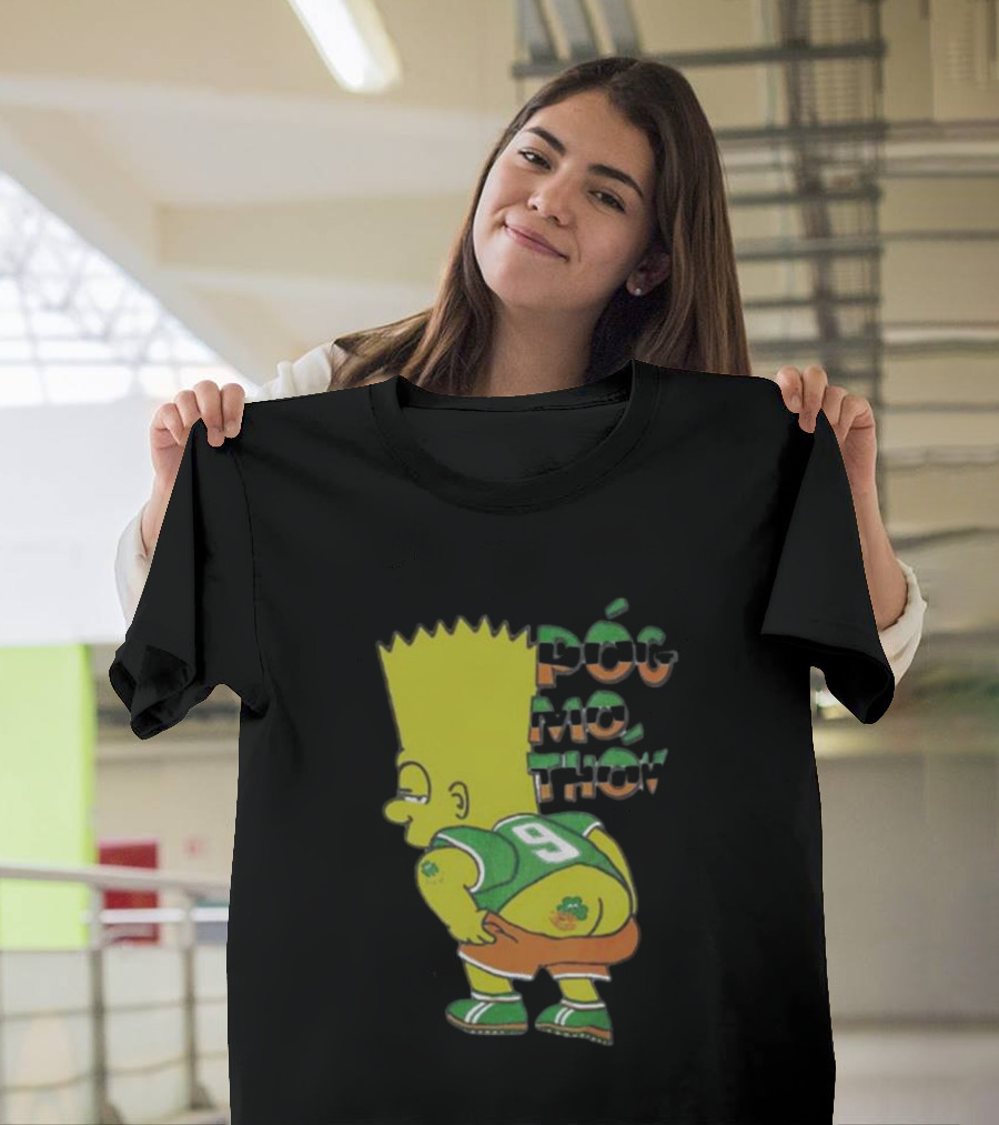 Simperson Bart Number 9 Pog Mo Thon St. Patrick's Irish Green T-Shirt