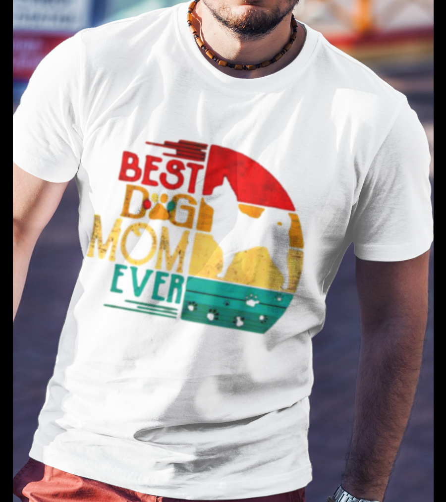 Best Dog Mom Ever Chihuahua Vintage Retro T-Shirt