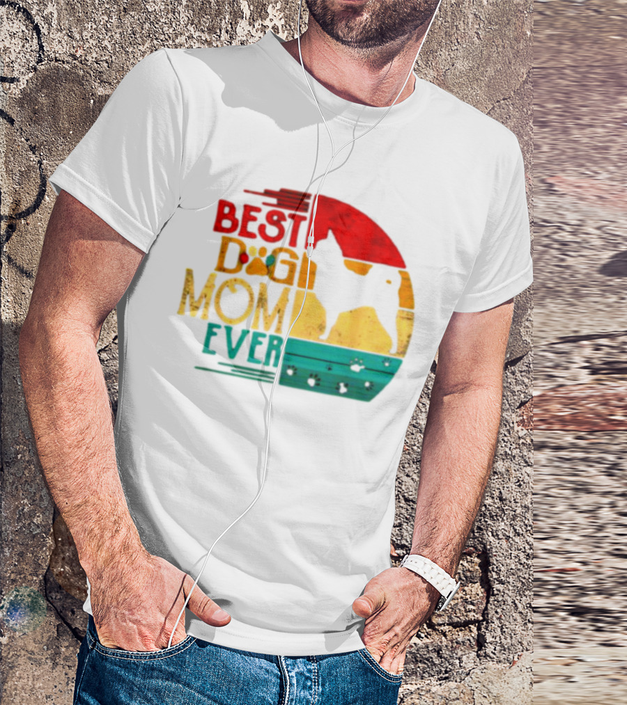 Best Dog Mom Ever Chihuahua Vintage Retro T-Shirt