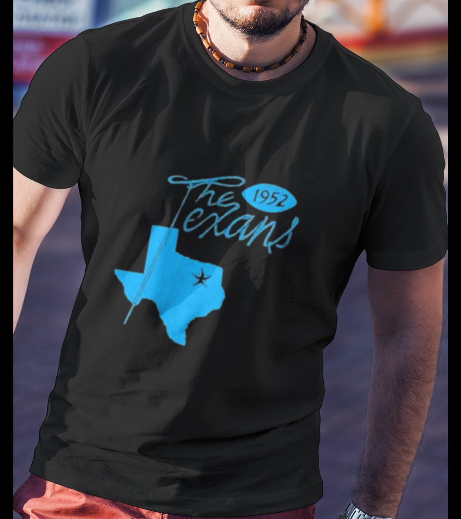 Dallas The Texans 1952 Texas Map Star T-Shirt