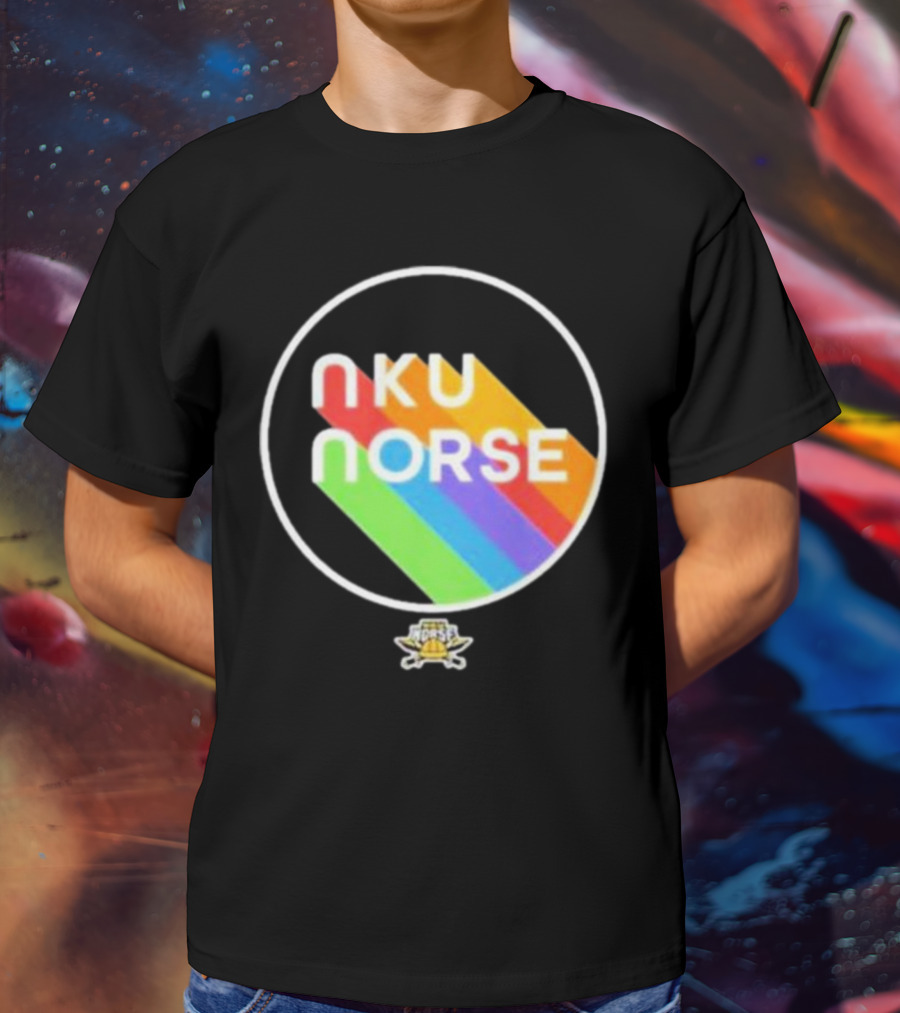 Nku Norse Rainbow Circle Pride T-Shirt