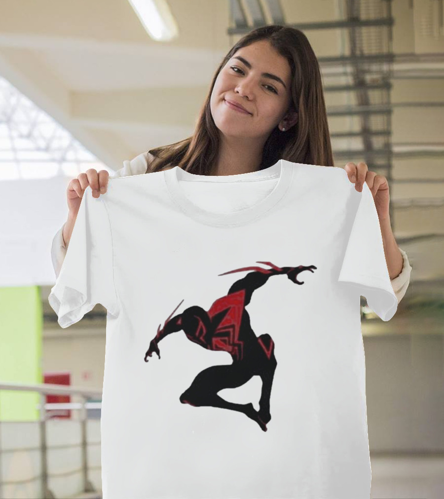 SharkRobot Synthetic Spider Variant Red And Black T-Shirt