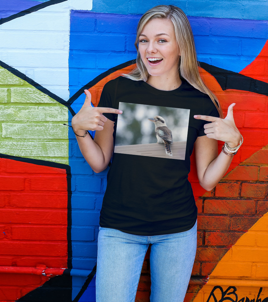 Australian Kookaburra Bird Perched Outdoors T-Shirt