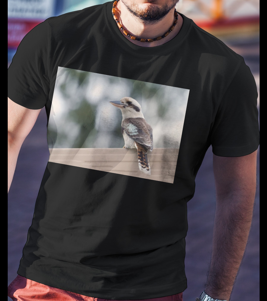 Australian Kookaburra Bird Perched Outdoors T-Shirt