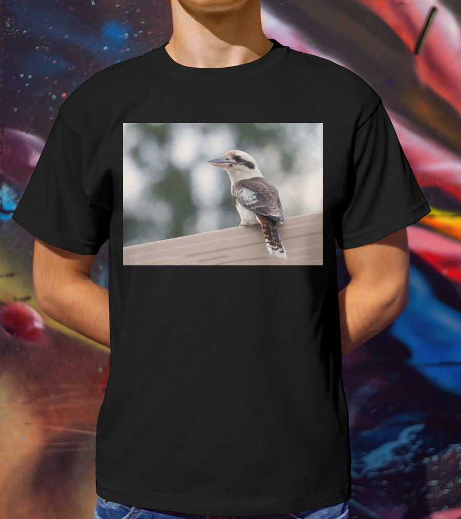Australian Kookaburra Bird Perched Outdoors T-Shirt