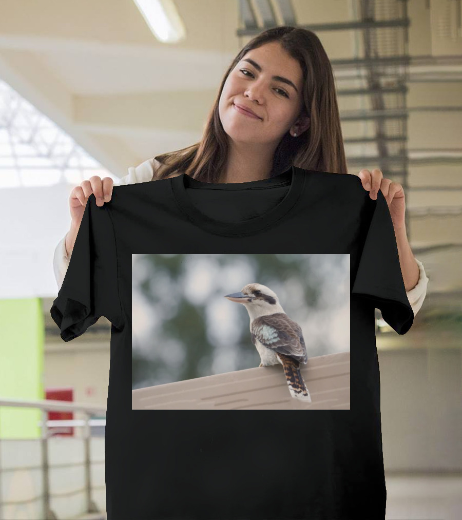 Australian Kookaburra Bird Perched Outdoors T-Shirt