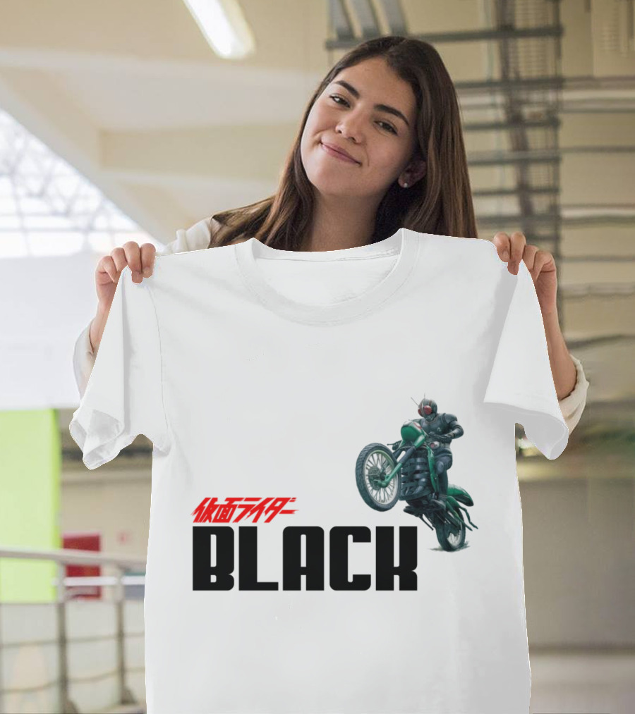 Kamen Rider Black Motorcycle Action Scene T-Shirt
