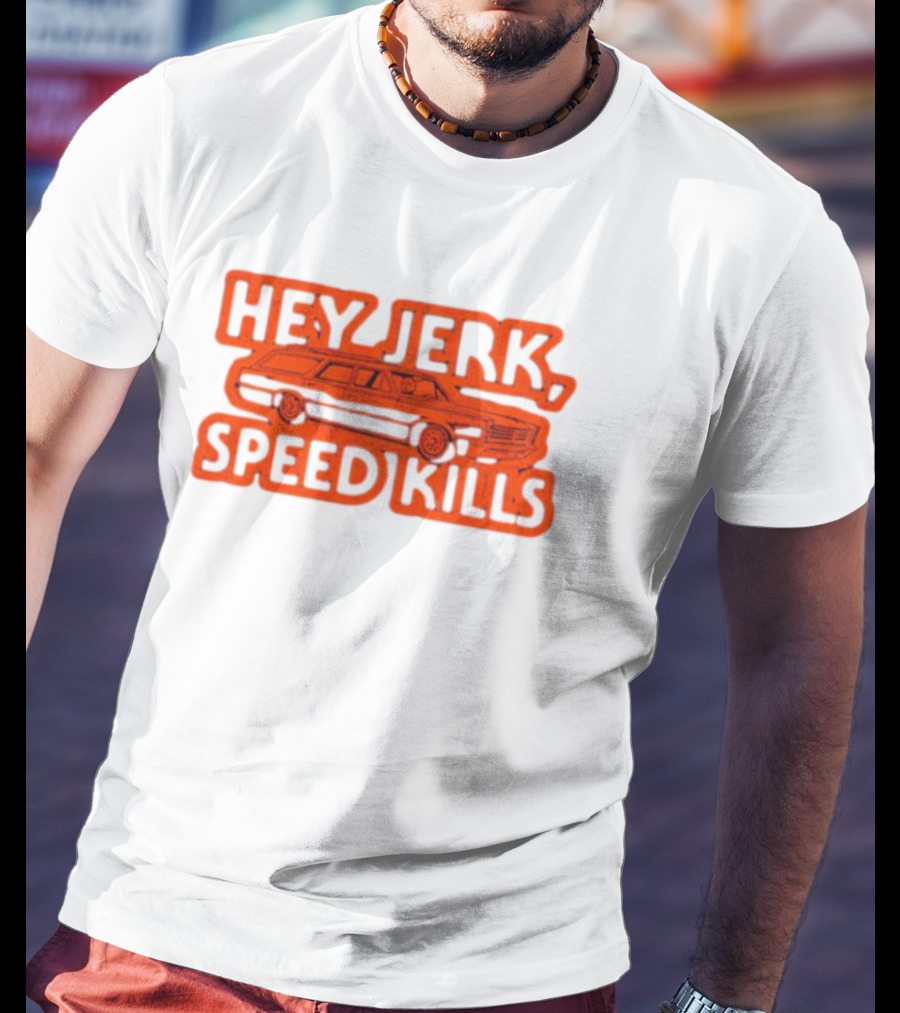 Michael Myers Hey Jerk Speed Kills Station Wagon Scene T-Shirt