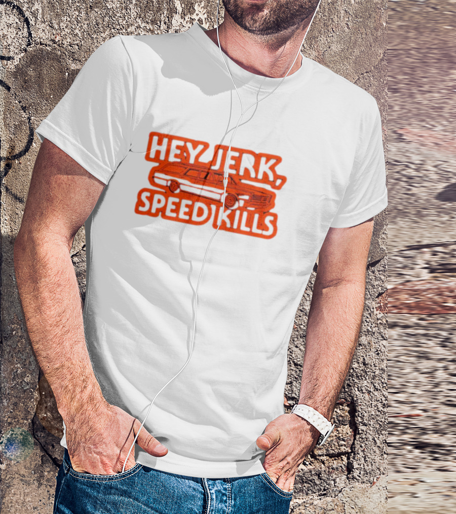 Michael Myers Hey Jerk Speed Kills Station Wagon Scene T-Shirt